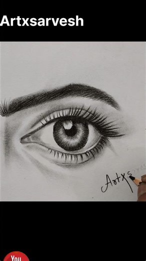 The TRUTH About Eye realistic drawing tutorial shorts video No One Tells You #artxsarvesh