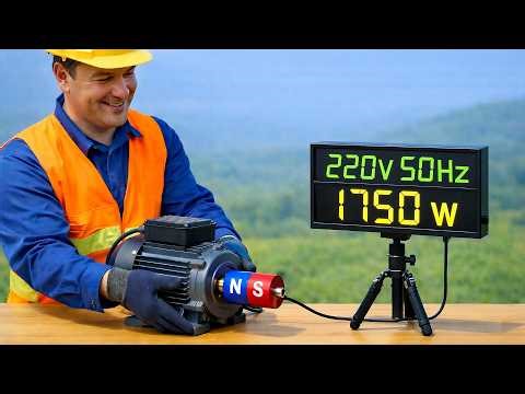 You’ll never need to buy electricity again! Turn super magnet into a self-propelled generator