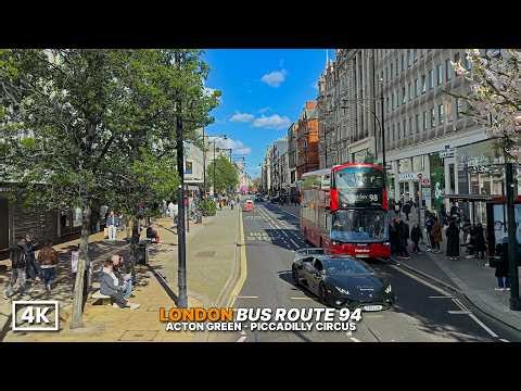 This London Bus Route Feels Like a Movie 🎬 | Route 94 Through Notting Hill (4K)