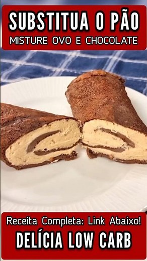 SUBSTITUA O PÃO, Misture OVO com CHOCOLATE e vai VICIAR nessa DELÍCIA! (Low Carb)