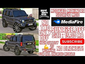 Modified Mahindra Scorpio For Gta San Android/Pc || Dff Only || BY SZG || Gta San Mods 2022