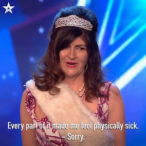 2.8M views · 84 reactions | Sheila and her ironing board have a very special song for a very special Judge... and that Judge isn't Simon Cowell. Watch Sheila's song for David, if only to see Simon's face when he realises it isn't dedicated to him #BGT | FremantleHQ | Facebook