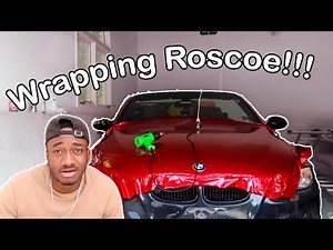 Wrapping my Car for the First Time !! True Blood Red BMW 335 E93