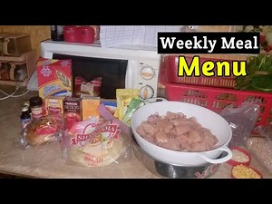 Healthy Weekly Meal Plan With Grocery List | 7 Days Meal Menu | Cooking Menu For Week