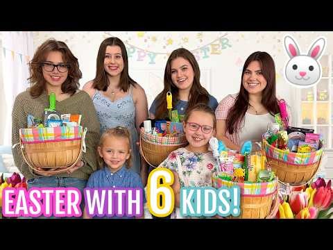 EASTER MORNING ROUTINE with our LARGE FAMILY of 8!🐰 HUGE Egg Hunt + Easter Baskets