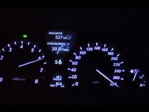Lexus LS460 2007 120-283 km/h Top Speed test on Autobahn
