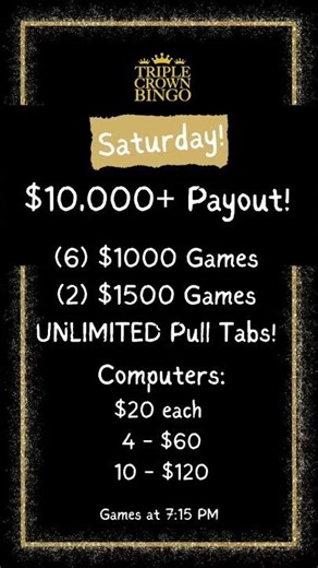 NEW March Saturday Night Specials at Crown Bingo,