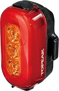Topeak TailLux 100 USB Rear Bike Light (Red/Yellow) – Ultra-Bright Dual-Color 100 Lumen LED Tail Light for Aero or Round Seatposts, Helmets & Bags – Rechargeable, Waterproof, and Versatile Mounting
