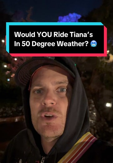 Would YOU Ride Tiana’s in the Cold? 🥶 I did and there was zero folks willing to do the same. It honestly wasn’t even that bad in the back row. I just got a lil wet plus I saw Tiana with a fun new pose. #magickingdom #disneyworld #disneyworldflorida #disneyride #tianasbayouadventure
