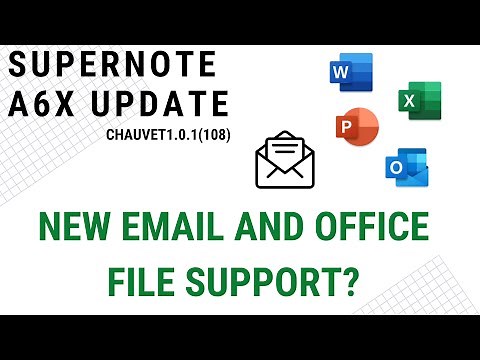 Supernote A6X Supports Office Files & eMail