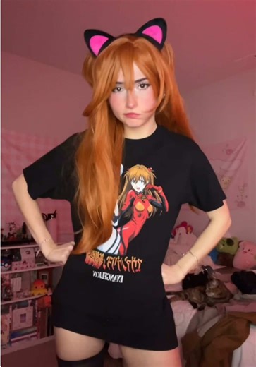 Asuka as a Catgirl: A Unique Cosplay Fusion