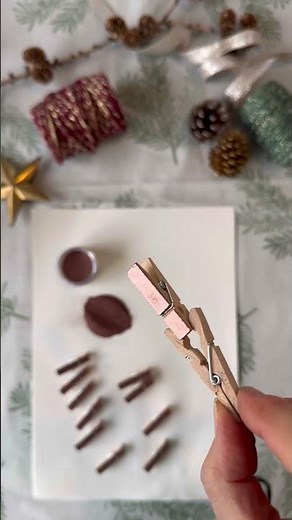✨ DIY Embossed Pegs for Christmas Cards | The English Stamp Company