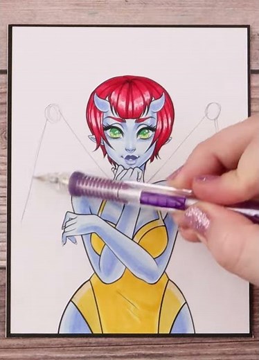 How to Draw Demon Wings!