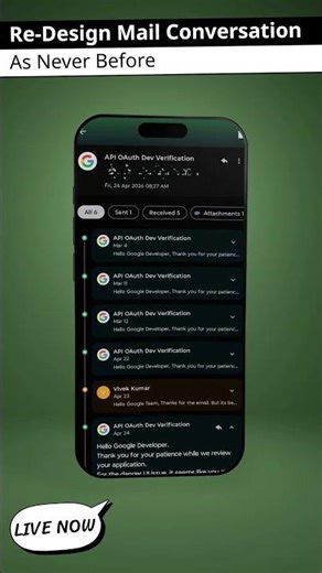 🚀 From Messy Inbox to Smart Thread #androidapps #email #tech #indiedevelopment
