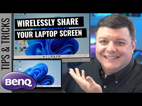 Wirelessly Share the Laptop Screen on the BenQ