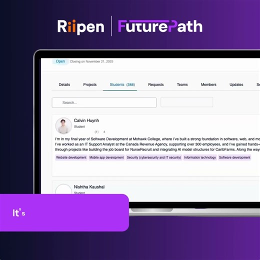 FuturePath student bio video on the employer page
