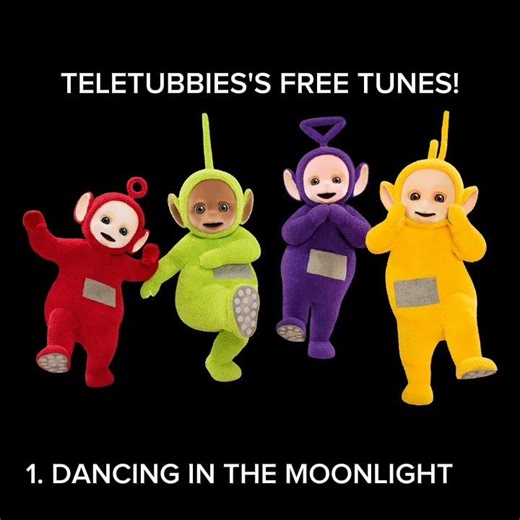 TELETUBBIES FREE AUDIOS FOR VIDEOS. PART 1: Dancing In The Moonlight.