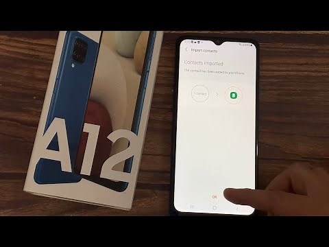 How to Copy Contacts From SIM to Phone on Samsung Galaxy A12