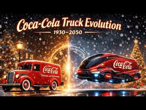 Evolution of Coca-Cola Gift Delivery Vehicles (1930–2050) | Trucks Through History