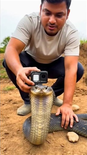 Inside a Black Cobra’s Secret Underground World | Real Micro Camera 🐍#short