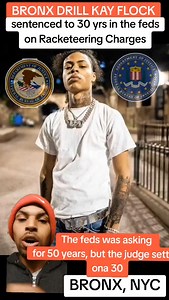 42K views · 560 reactions | Bronx Drill Rapper Kay Flock was sentenced to 30 years in the feds on Racketeering charges #explorepage #explore #explorereels #exploreeverything #reelsinstagram #reelsviral #reels #reelstrending #reelsvideo #news #breakingnews #bronx #newyork #nyc #kayflock #viralreels #viral #viralvideos #trending #trendingreels #trendingvideos | Federalcb061 | Facebook