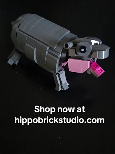 Buy the LEGO® Moo Deng set now at hippobrickstudio.com! #moodengedit #customlego #SmallBusiness #smallbusinesscheck #moc #lego #moodeng