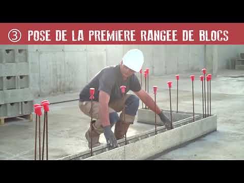 Comment réaliser un mur en blocs à bancher ?