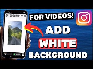 How To Put A White Video Background On Instagram Story (2024)