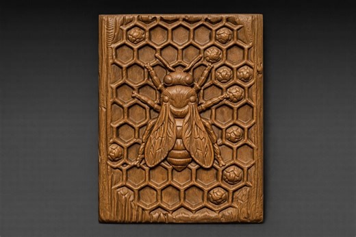 Beehive Bee 3D Relief STL File, Honeycomb CNC Carving Model (digital Download) - Etsy