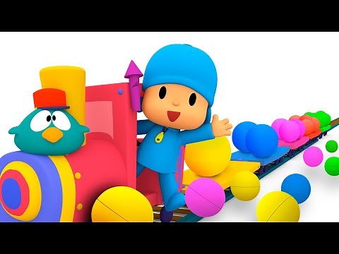 🚂 Pocoyo's Train [Learn SHAPES FOR KIDS] Colors and Shapes Videos | Full Episodes |VIDEOS & CARTOONS