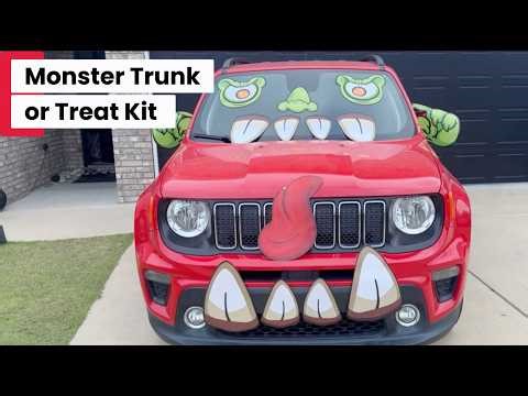 Monster Trunk-or-Treat Kit Review — PVC Waterproof Decorations for Cars, Yards & Halloween Events