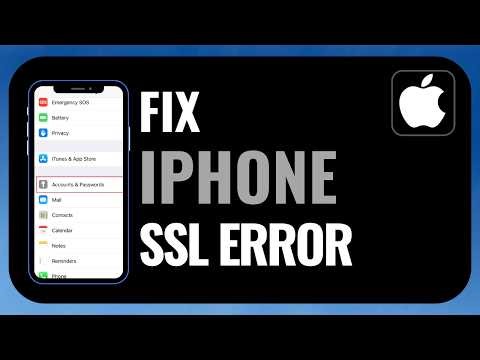 How to Fix iPhone SSL Error ! (Secure Connection Failed & Safari Network Fix!)