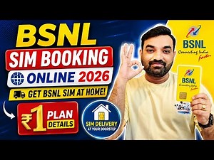 BSNL SIM Booking Online 2026: How to Get BSNL SIM at Home? | BSNL ₹1 Plan Details & Activation
