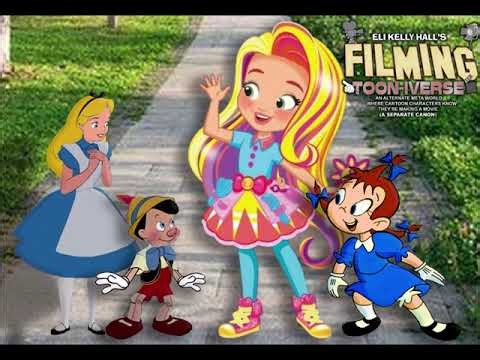 Alice and Pinocchio Meet with Sunny and Little Audrey (Toon-iverse AU Fan-Picture)