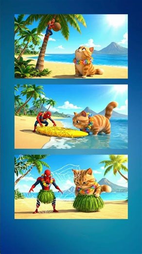 Spiderman vs American Bobtail (Hawaii, USA) #shorts #viral #spiderman #hawaii