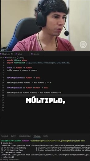 ¡Aprendiendo Haskell! 🤔💻 #shorts