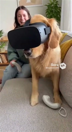 Dog on VR! #funny #comedy #memes