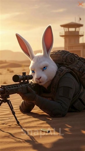 The Rabbit Commando: Prison Break #AIVideo #funnyvideo #rabbit #giaicuu