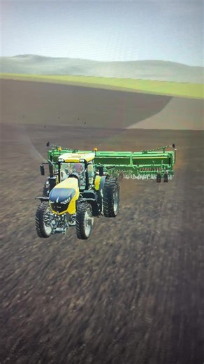 Challenger 1038 vario planting soybeans
