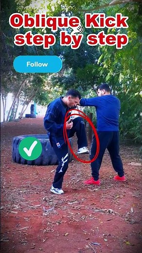 Oblique kick step by step