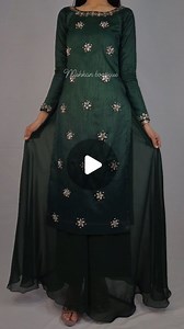 𝐌𝐞𝐡𝐤𝐚𝐧 𝐁𝐨𝐮𝐭𝐢𝐪𝐮𝐞❣️ | Hand Embroidered outfit tutorial #tutorial #diy #trending #howto #designer #partywearsuits #kurti #handembroidery #embroidery... | Instagram