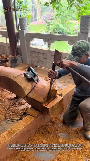 "Master Carpenter's Secret: How This 70-Year-Old Craftsman Shapes Wood Like Butter!"