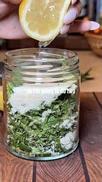 One Way to Preserve your Fresh MINT 🌿 Lemon 🍋 Mint Simple Syrup #recipe