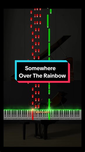 🔴 Somewhere Over The Rainbow (Intermediate Piano Tutorial) #piano #pianotutorial #easypiano #easypianotutorial #somewhereovertherainbow