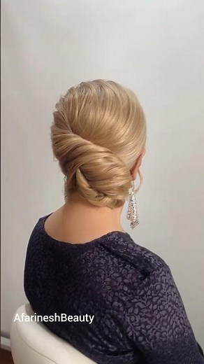 *Voluminous Side Updo ✨ Stunning Twist Hairstyle*