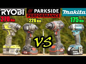 Visseuse à chocs PARKSIDE PERFORMANCE 226 Nm VS RYOBI 270 Nm VS MAKITA 175 Nm LIDL BRUSHLESS