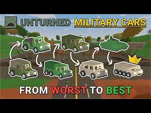 All Unturned Military Cars (Worst to Best)