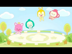Babies Jumping Trampoline | ✨Pinkfong Wonderstar | Calming Animation | Pinkfong! Baby Friends