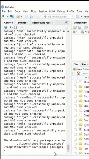 Install Packages in RStudio #youtubeshorts #shorts