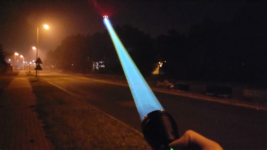 Flashlight on turbo mode.